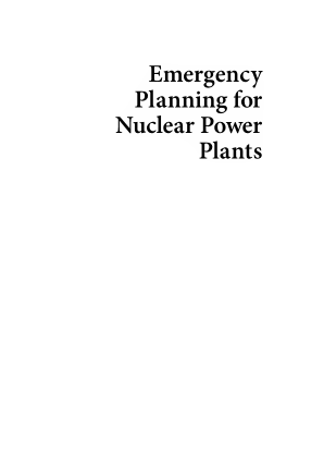 Emergency Planning for Nuclear Power Plants Paul Elkmann