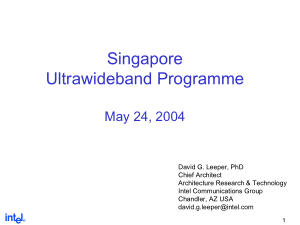 Ultrawideband UWB Wireless Leeper D.G