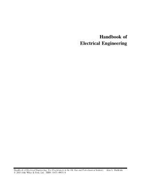 Handbook of Electrical Engineering Alan L. Sheldrake