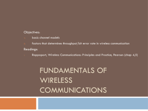 fundamentals of wireless communications