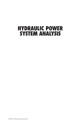 hydraulic power system analysis