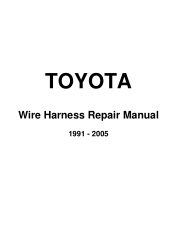 Toyota Wiring Repair Manual