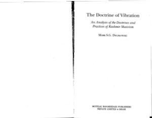 The Doctrine of Vibration An Analysis of the Doctrines and Practices