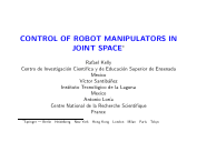 control of robot manipulators in joint space
