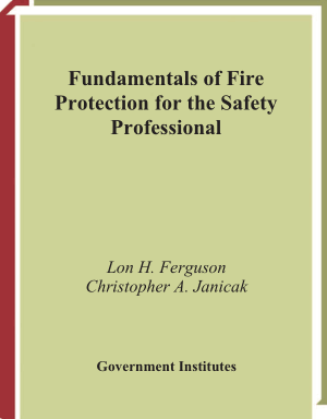 Fundamentals of Fire Protection for the Safety Professional