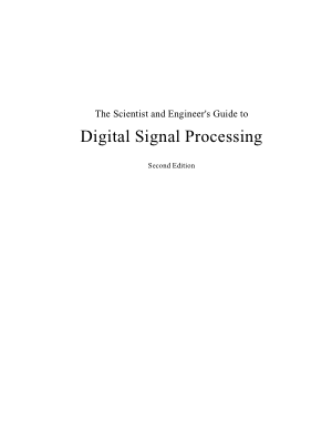 the scientist and engineer guide to digital signal processing