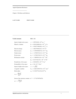 Solution manual to Applied Quantum Mechanics A. F. J. Levi