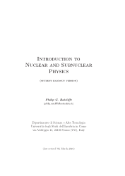 Introduction to Nuclear and Subnuclear Physics