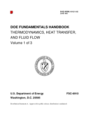 doe fundamentals handbook thermodynamics heat transfer and fluid flow volume1