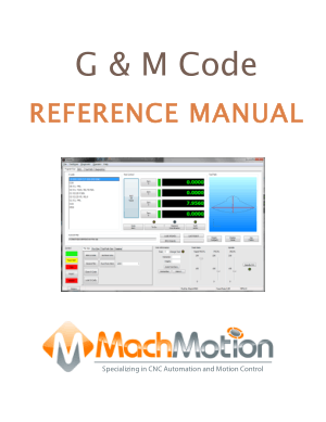 G and M Code Reference Manual