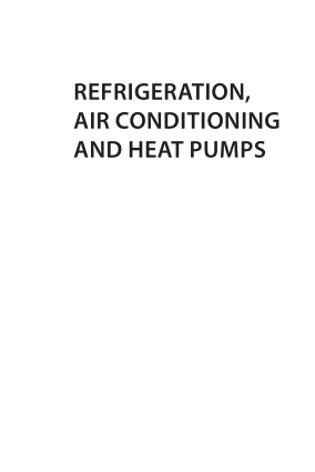 Refrigeration Air Conditioning and Heat Pumps Fifth Edition Butterworth Heinemann is an imprint of Elsevi