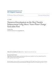 Numerical Investigation on the Heat Transfer Enhancement Using MicroNano Phase Change Particulate Flow