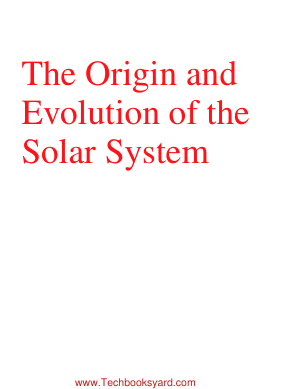 The Origin and Evolution of the Solar System by M M Woolfson