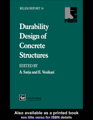 Durability Design of Concrete Structures