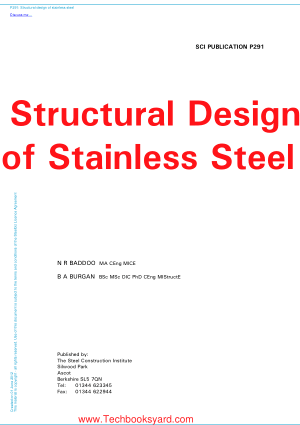 Structural Design of Stainless Steel