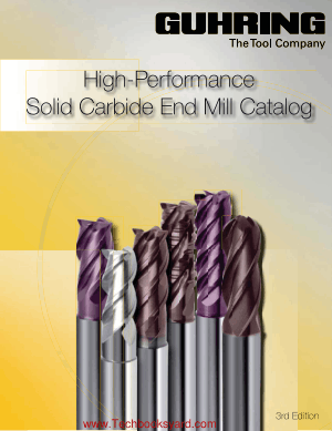 High Performance Solid Carbide End Mill Catalog