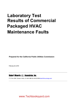 Laboratory Test Results of Commercial Packaged HVAC Maintenance Faults